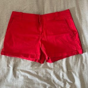 Red shorts